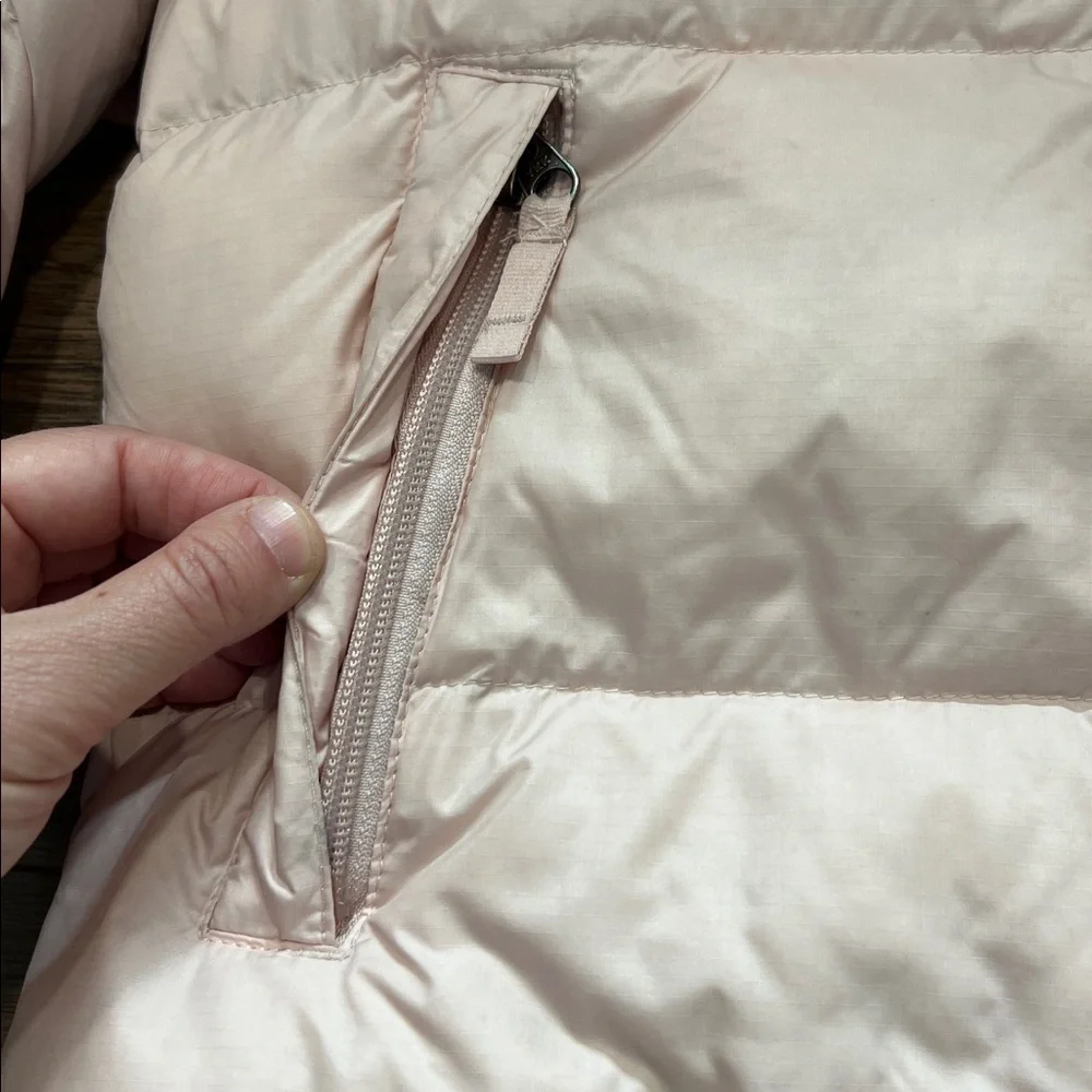 The North Face Retro Nuptse Jacket 700 Down in Pink Moss Size Medium (10-12)